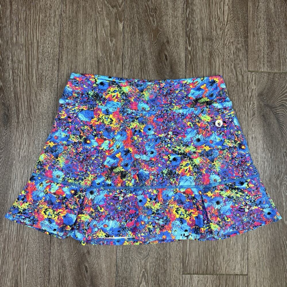 Dona Jo Birdie Skort Womens 2 L Colorful Skirt Shorts